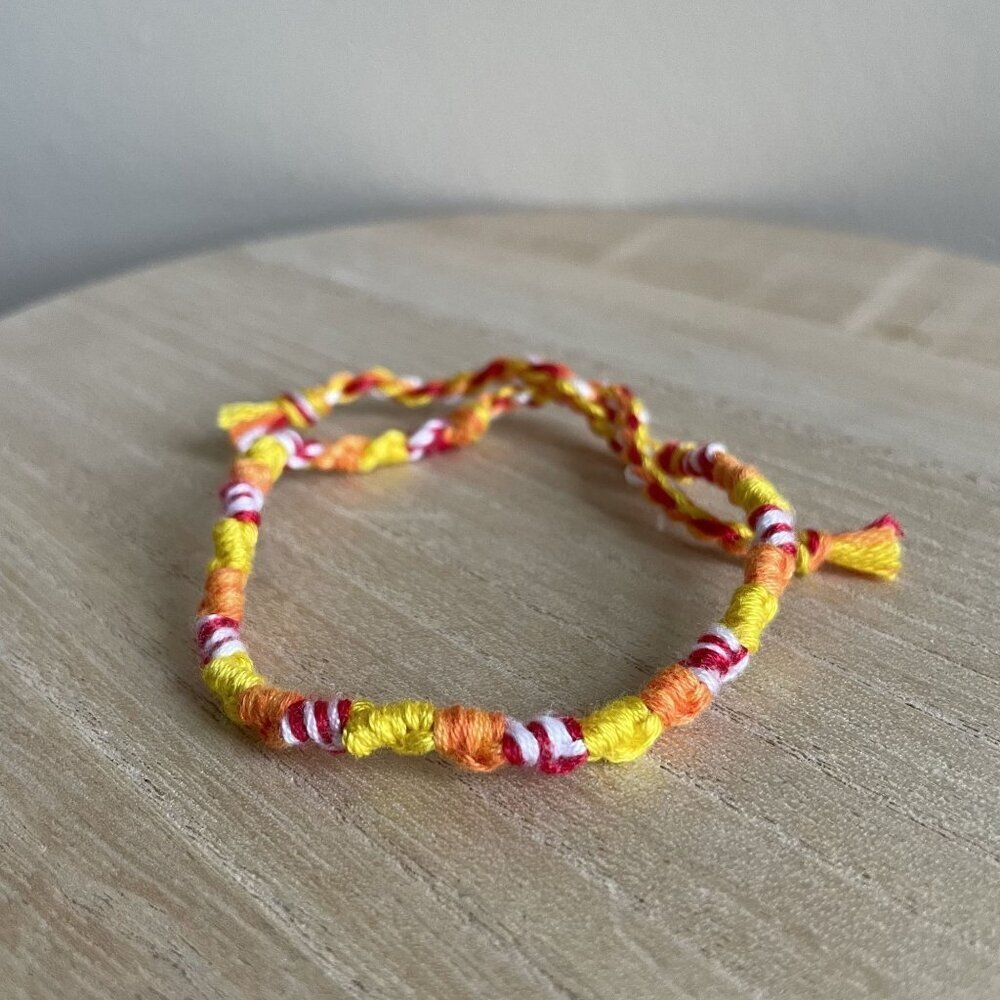 Crimson Bracelet, anklet, trendy, comfortable, tie, embroidery thread, woven, gi